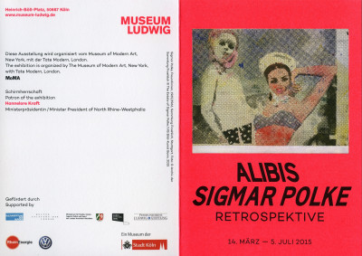 Einladungskarte, Alibis. Sigmar Polke Retrospektive, Museum Ludwig, Köln, 2015