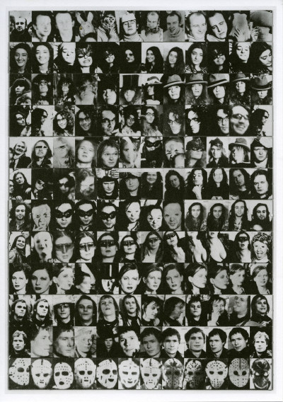 Einladungskarte, Singular/Plural. Kollaborationen in der Post-Pop-Polit-Arena, Kunsthalle Düsseldorf