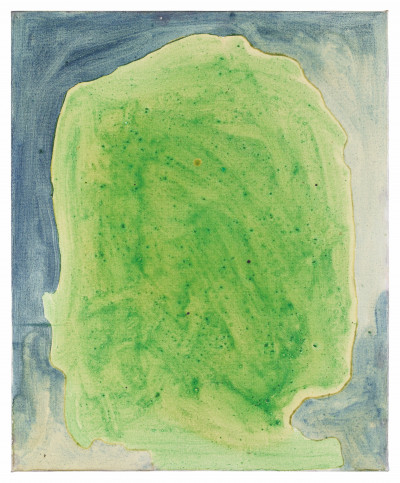 Sigmar Polke, Color experiment painting with poisonous Schweinfurt green